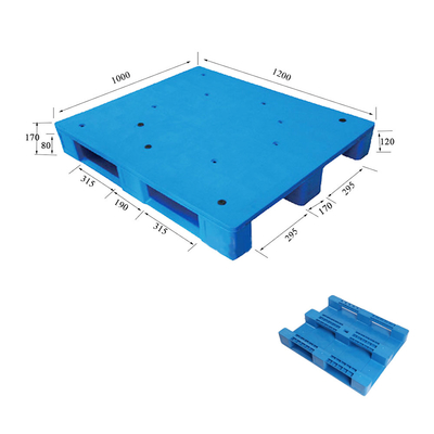 عایق پالت پلاستیکی قابل برگشت HDPE PP نوع ورودی 4 راه