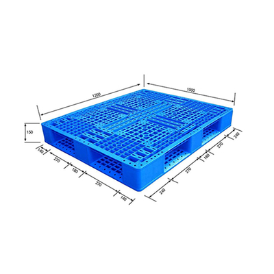 پالت های پلاستیکی قابل قفسه بندی تقویت شده LLDPE 1500 کیلوگرم بار دینامیکی