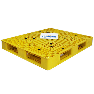 پالت های پلاستیکی زرد توری HDPE سبک وزن 120x100x15 سانتی متر