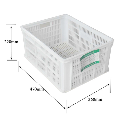 جعبه های ذخیره سازی پلاستیکی تاشو پلاستیکی قابل حمل و نقل سفید