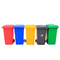 سطل زباله پلاستیکی چرخ پلاستیکی HDPE سبز 100 لیتری 120 لیتری زباله پلاستیکی در فضای باز