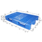 پالت پلاستیکی برگشت پذیر HDPE آبی تیره 1200 X 800 سطح شبکه