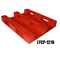 پالت پلاستیکی بالا تخت قرمز Hdpe پالت پلاستیکی تقویت شده فولادی SGS