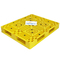 پالت پلاستیکی تزریقی سبک HDPE PP 1500x1500 میلی متر زرد
