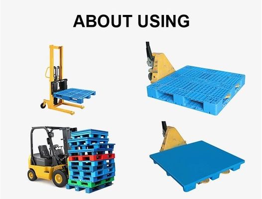 پالت سنگین دو طرفه یورو بزرگ HDPE پلاستیکی قابل برگشت قابل برگشت